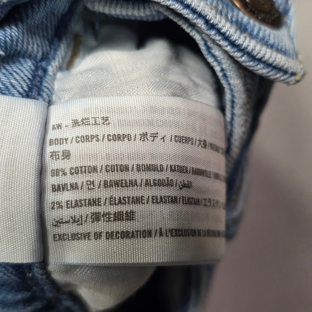 Hollister Ultra High-Rise Dad Jean - Vintage Stretch - Med Wash - Size 00R - Picture 7 of 7